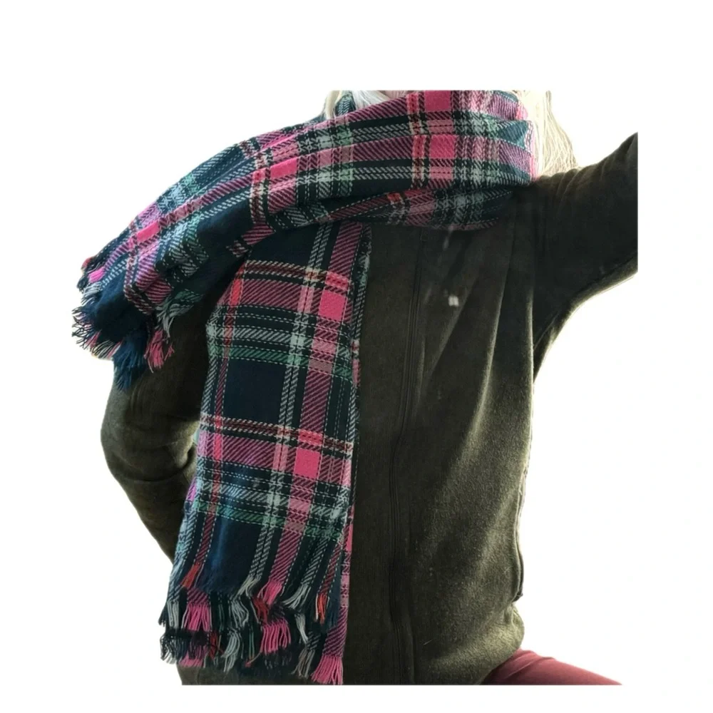 Soft Warm Mittens 4 pair, Bonus Large Knit Scarf Winter Fall Cool Weather